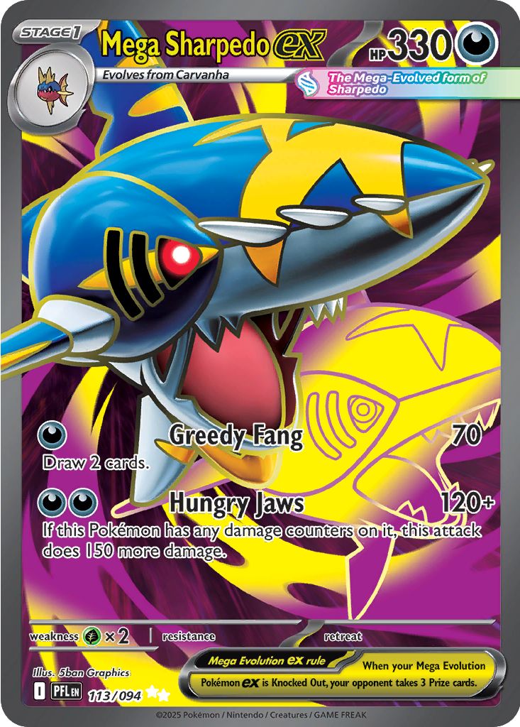 #113 Mega Sharpedo EX