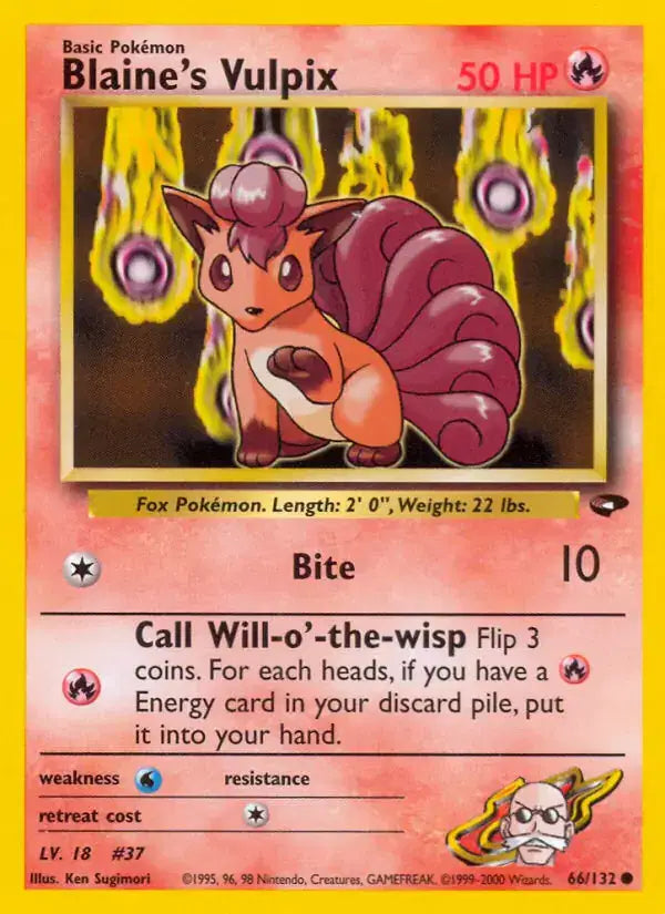 #066 Blaine's Vulpix