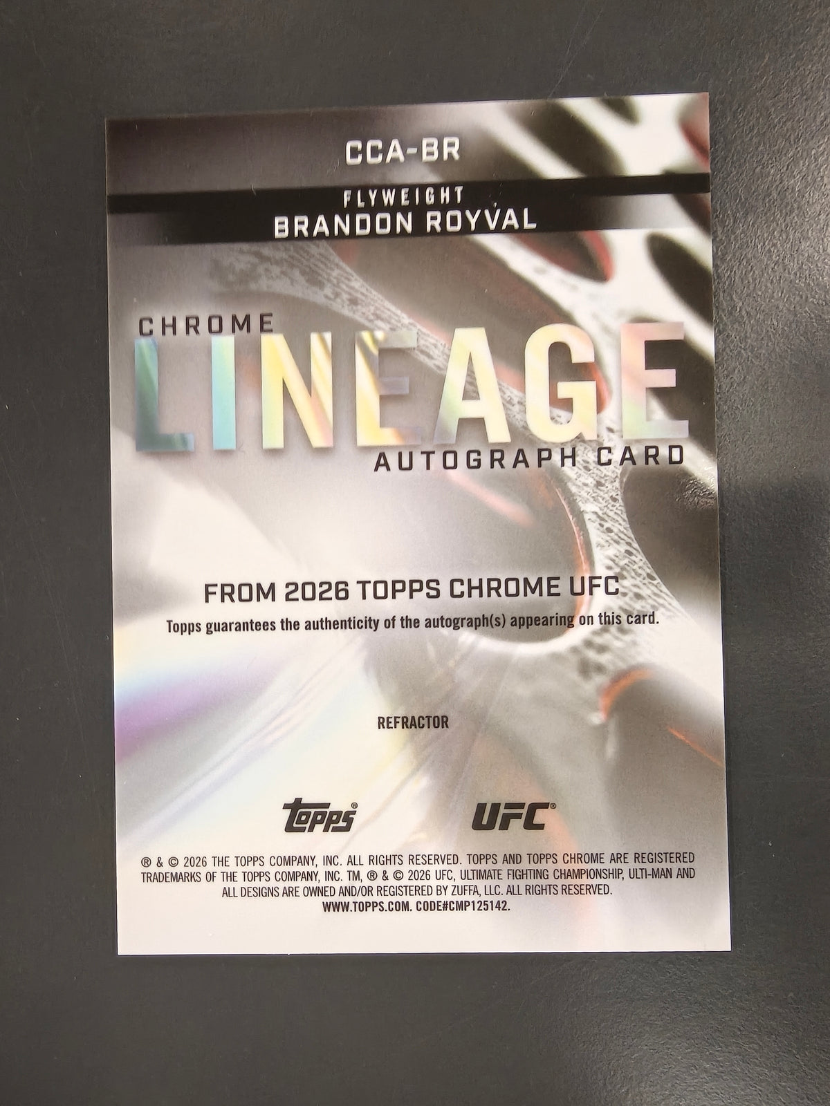 Brandon Royval UFC CCA-BR