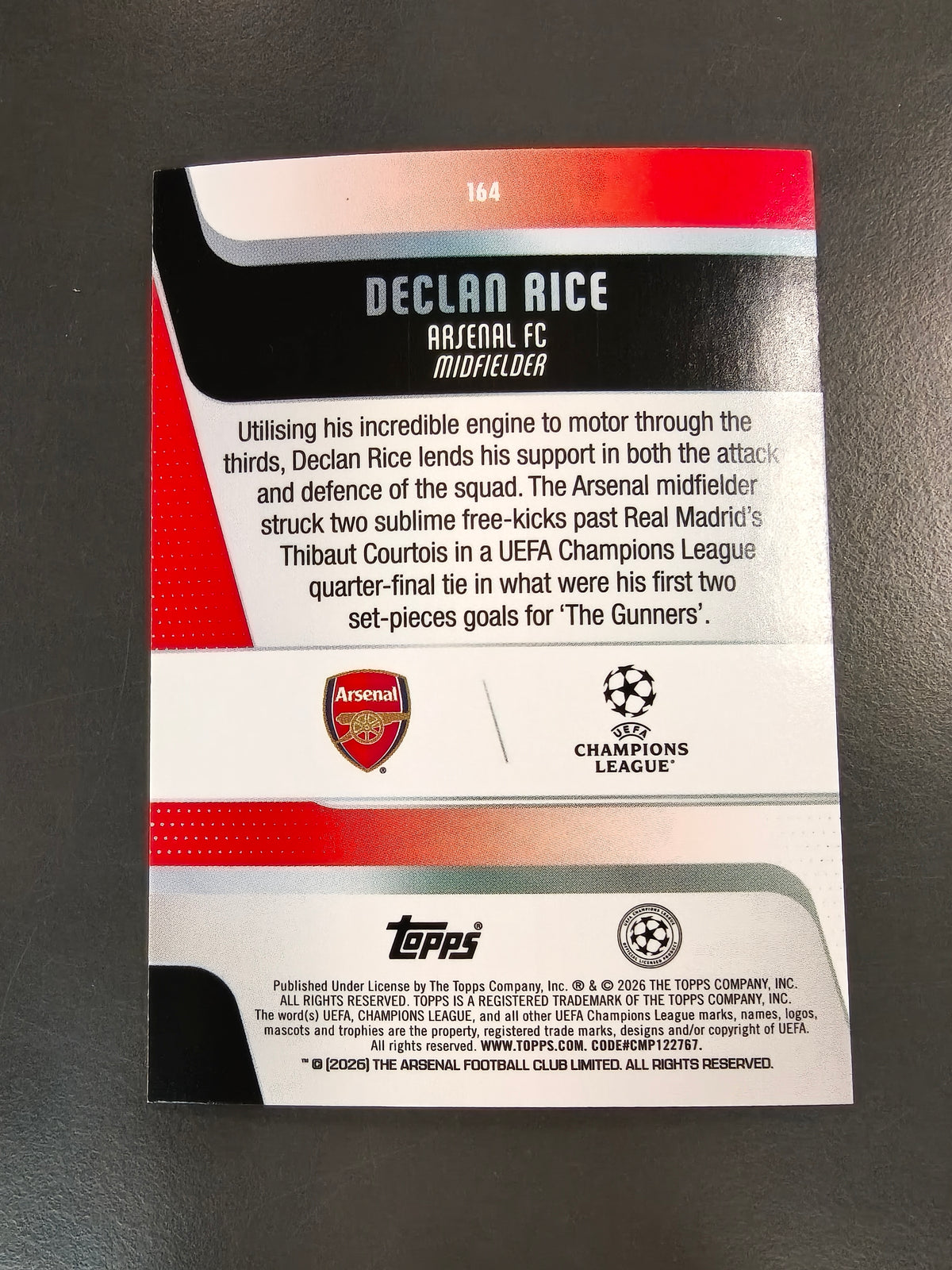 Declan Rice Soccer 164 #190/299