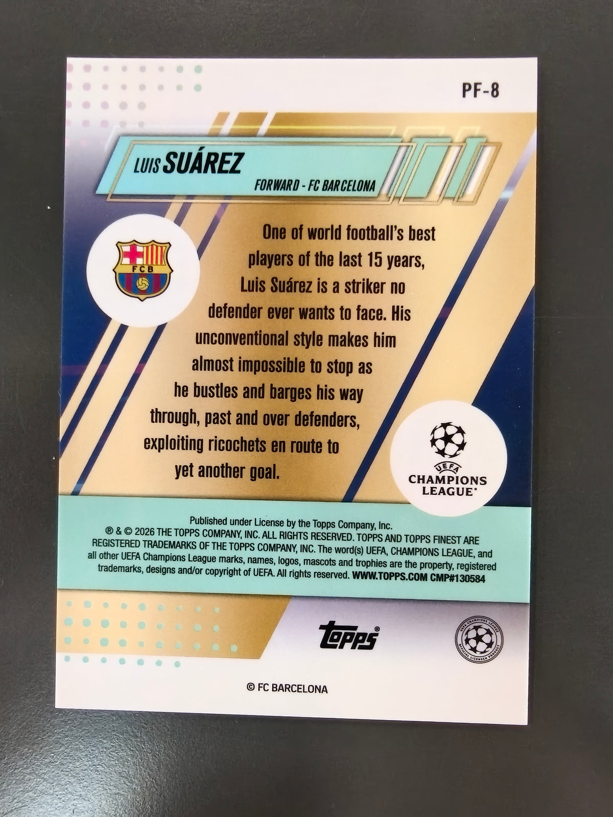 Luis Suárez Soccer PF-8 #13/50