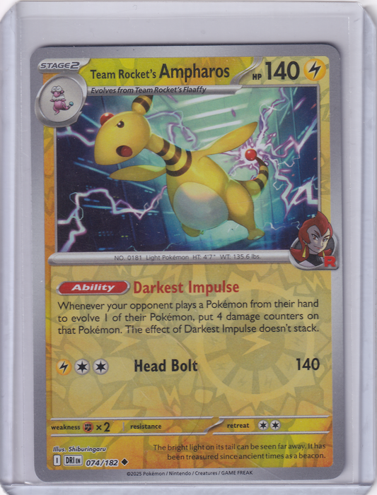 #074 Team Rocket's Ampharos