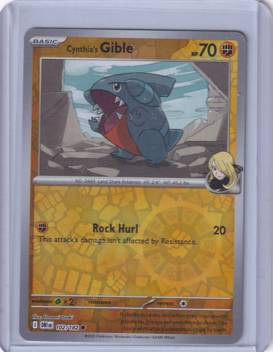 #102 Cynthia's Gible