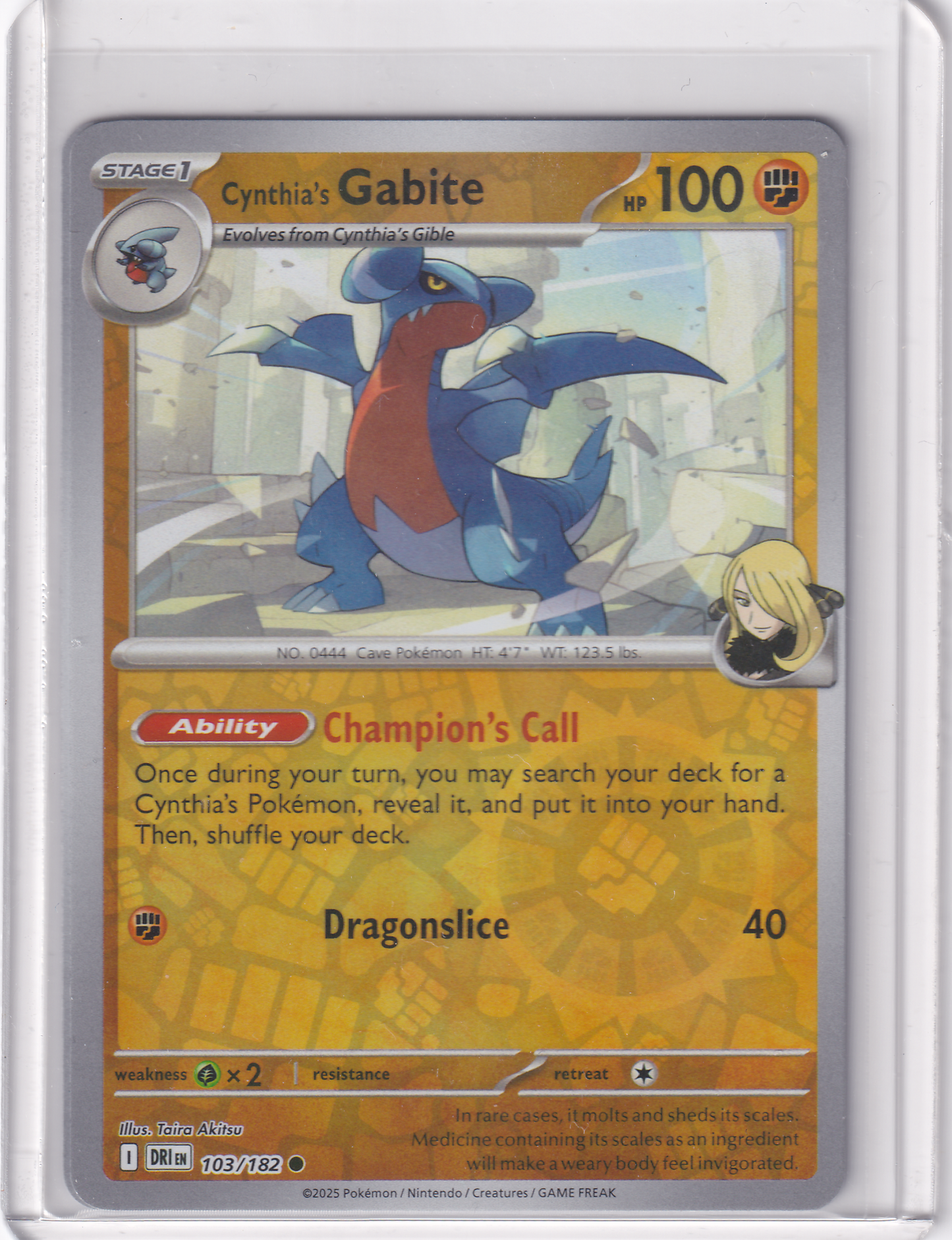 #103 Cynthia's Gabite