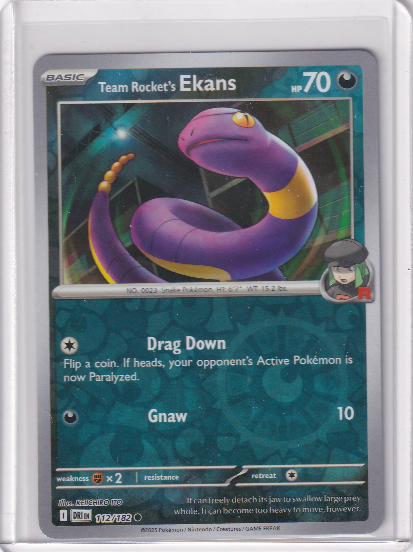 #112 Team Rocket's Ekans