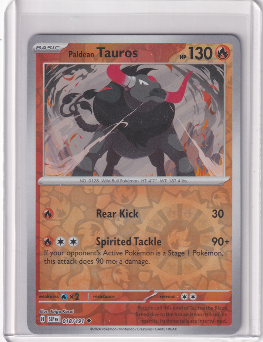 #018 Paldean Tauros