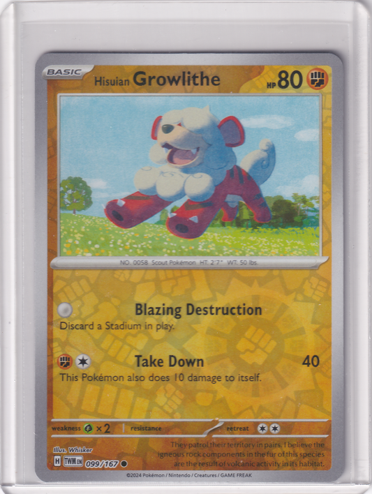 #099 Hisuian Growlithe