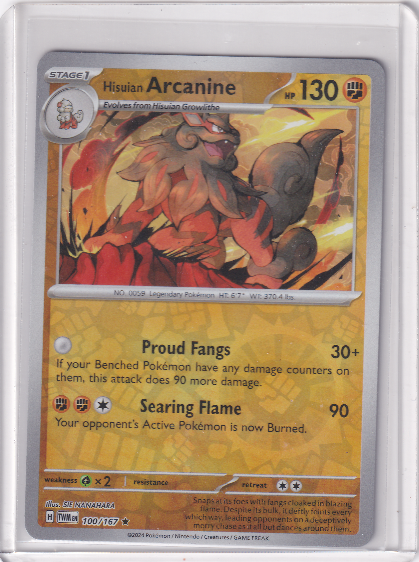 #100 Hisuian Arcanine