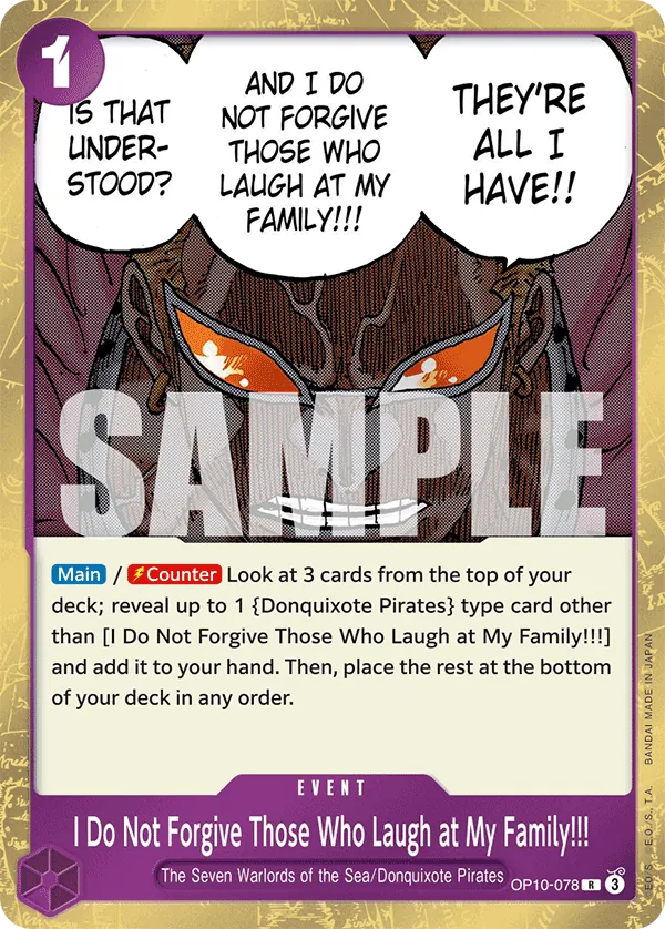 #078 I Do Not Forgive Those Who Laugh at My Family!!!