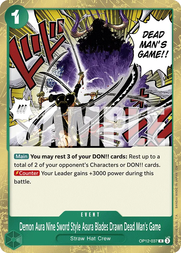 #037 Demon Aura Nine Sword Style Asura Blades Drawn Dead Man's Game
