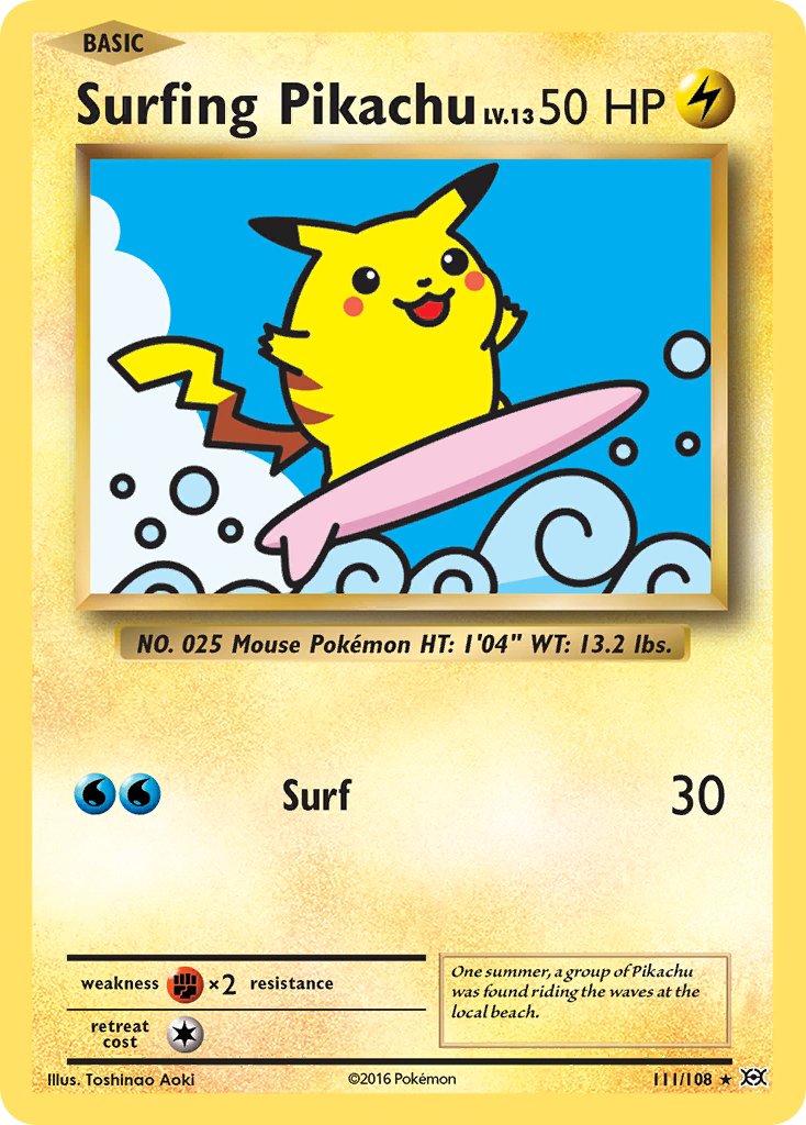 #111 Surfing Pikachu