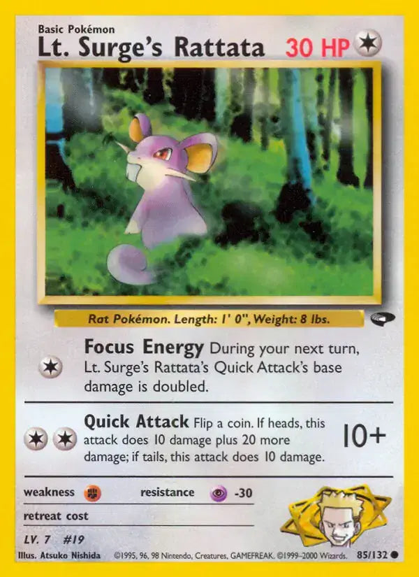 #085 Lt. Surge's Rattata