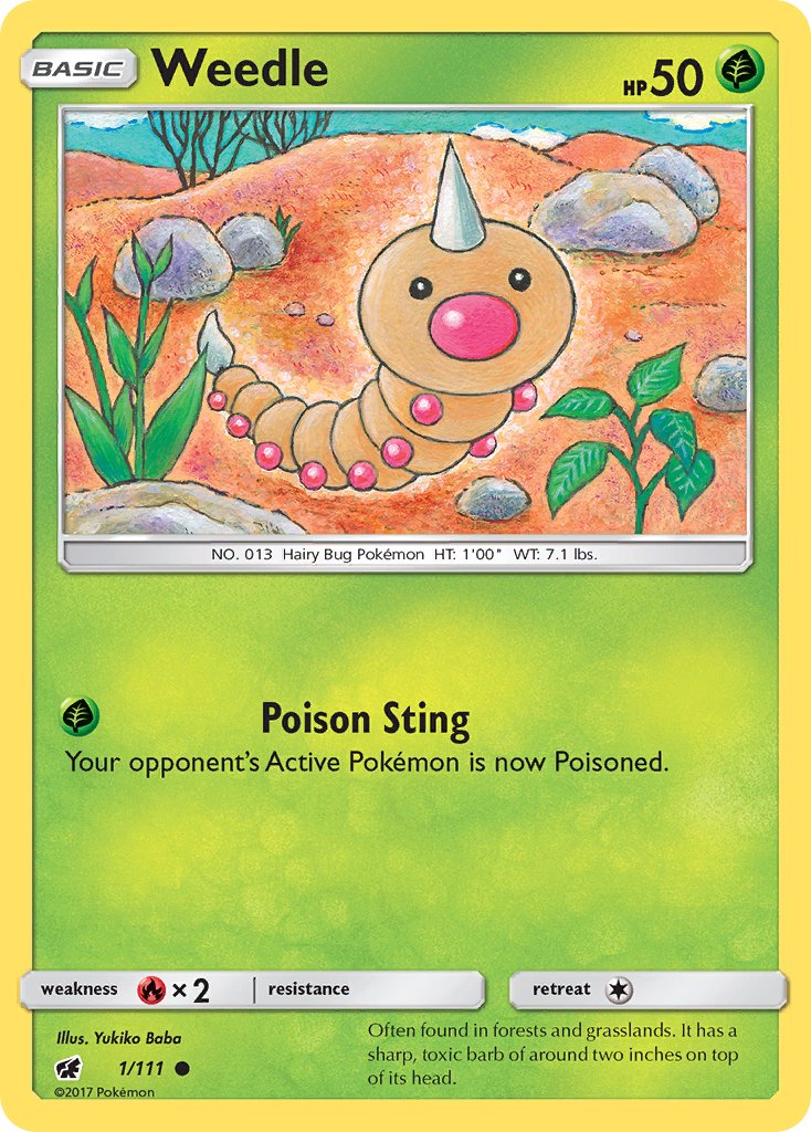 #001 Weedle