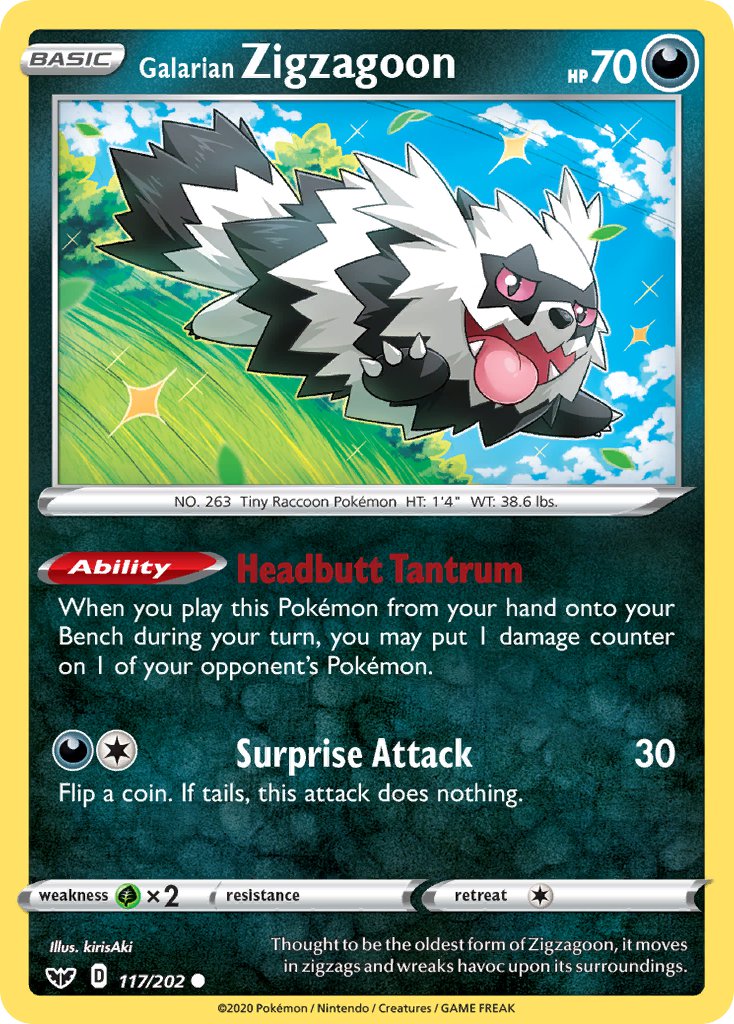 #117 Galarian Zigzagoon