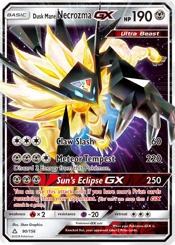 #090 Dusk Mane Necrozma-GX