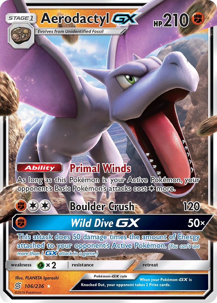 #106 Aerodactyl-GX