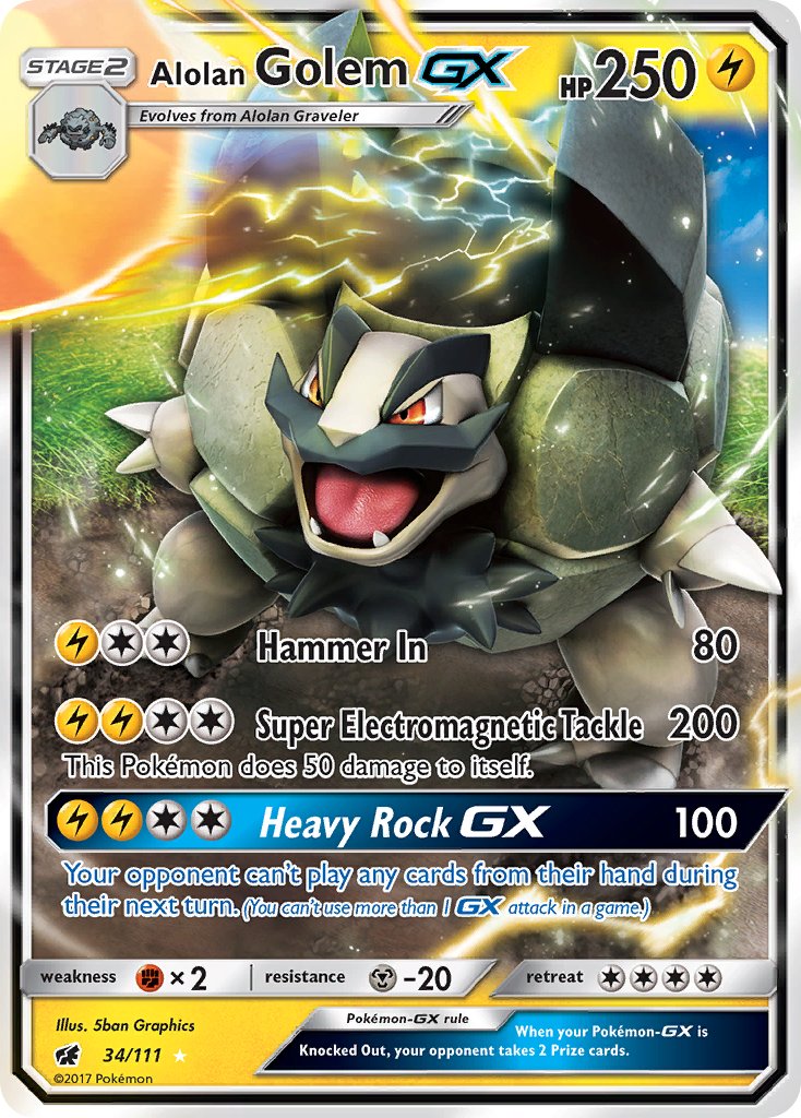 #034 Alolan Golem-GX