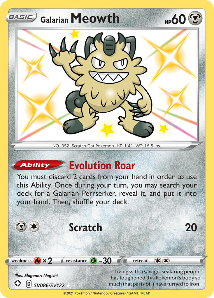 #SV086 Galarian Meowth