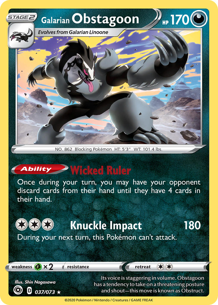 #037 Galarian Obstagoon