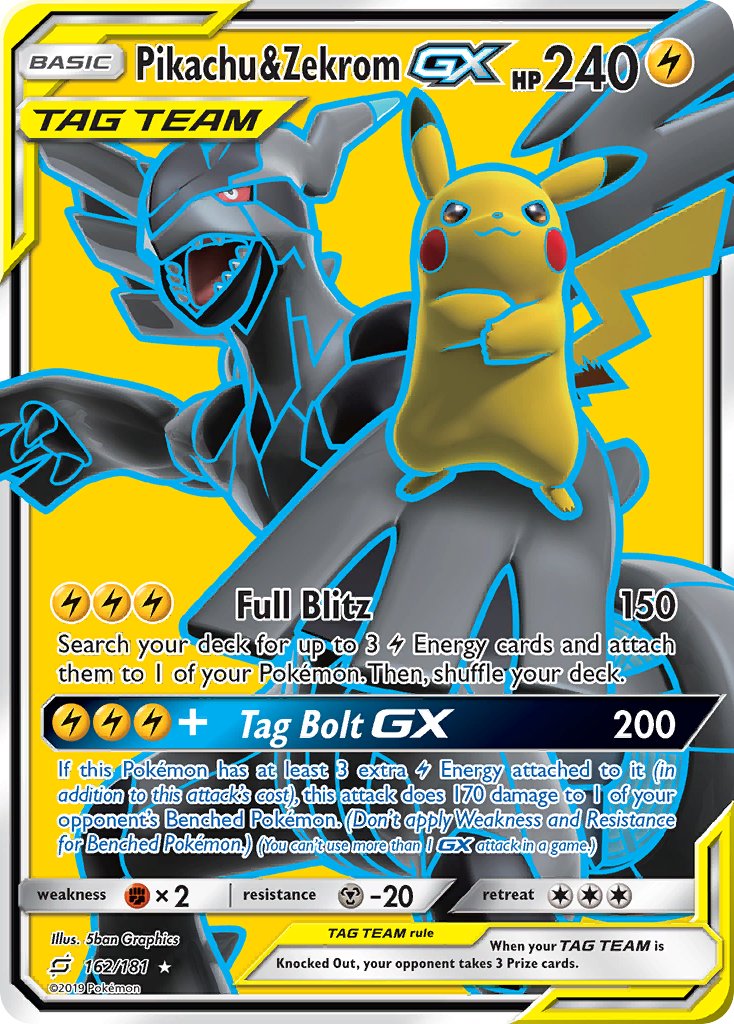 #162 Pikachu & Zekrom-GX