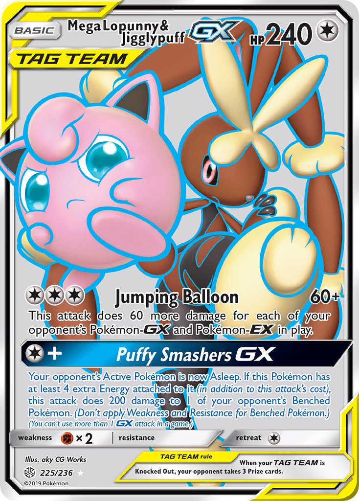 #225 Mega Lopunny & Jigglypuff-GX
