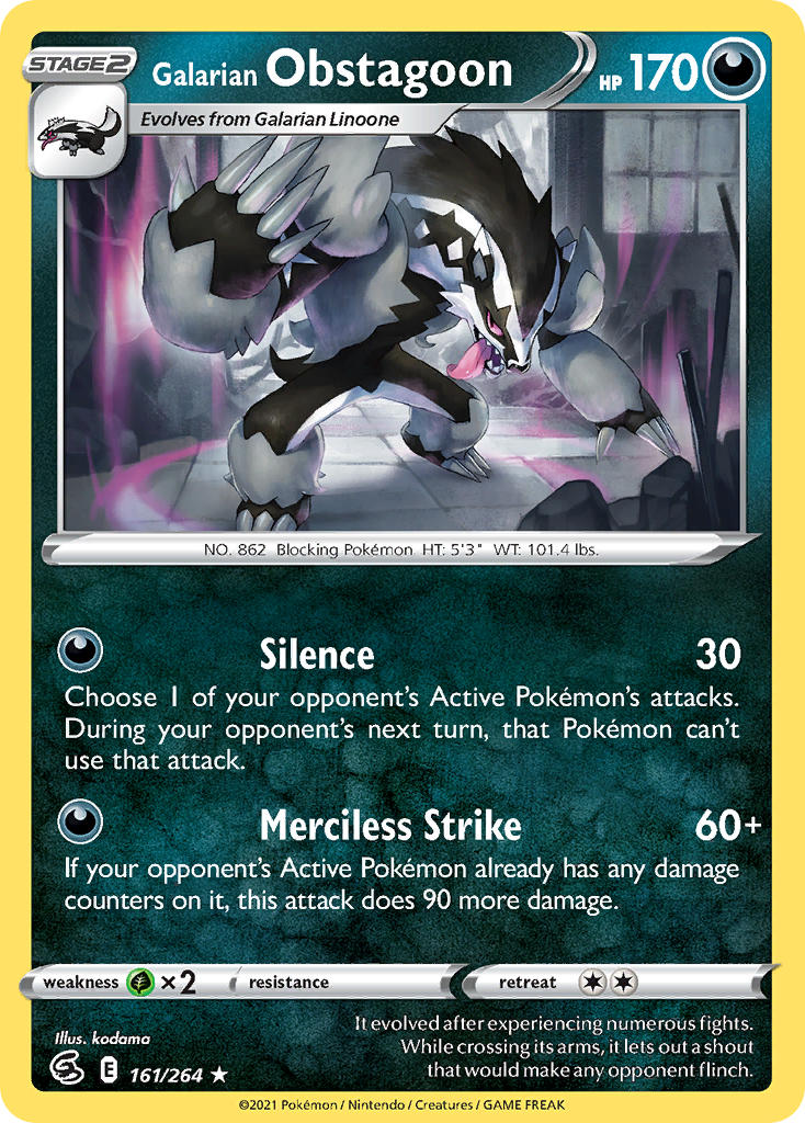#161 Galarian Obstagoon