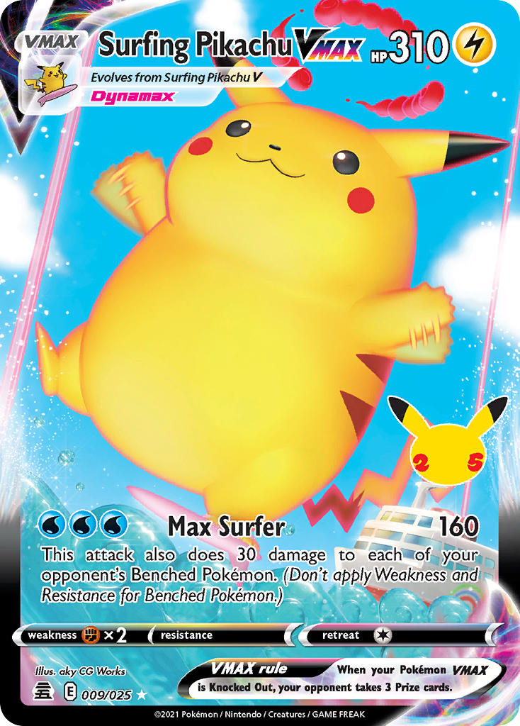 #009 Surfing Pikachu VMAX