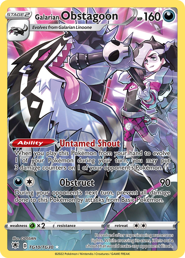 #TG010 Galarian Obstagoon