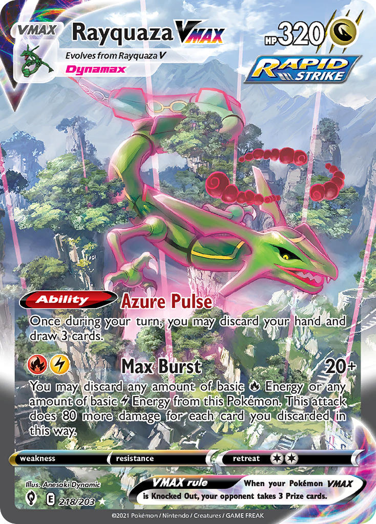 #218 Rayquaza VMAX