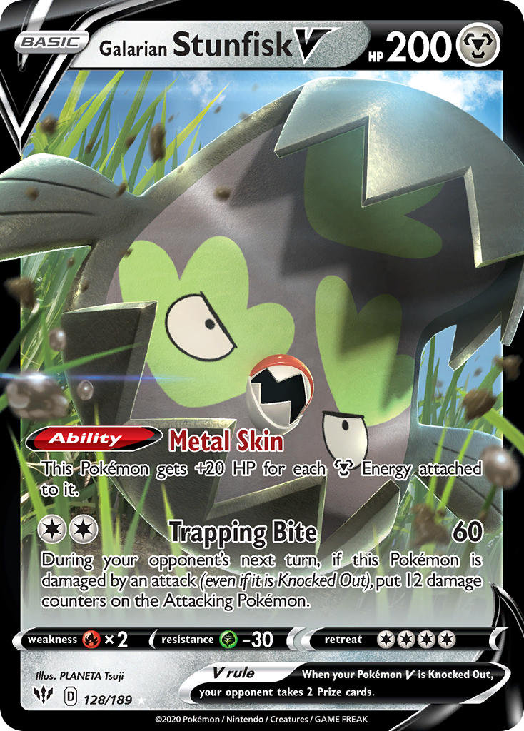 #128 Galarian Stunfisk V