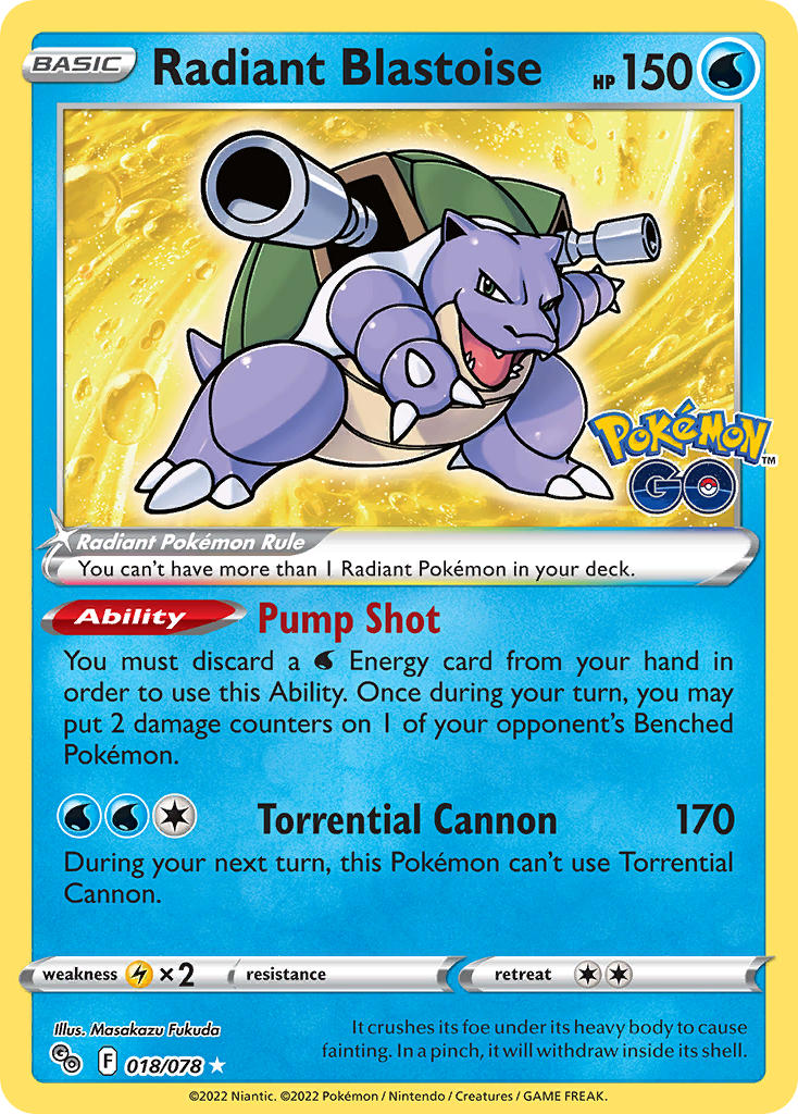 #018 Radiant Blastoise