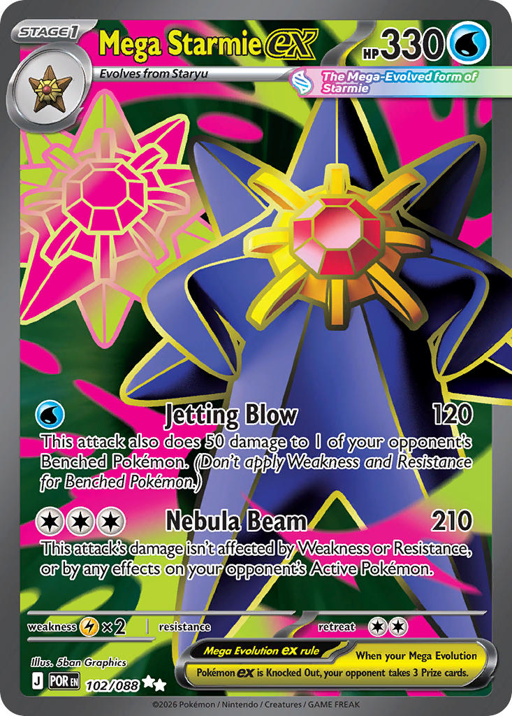 #102 Mega Starmie ex