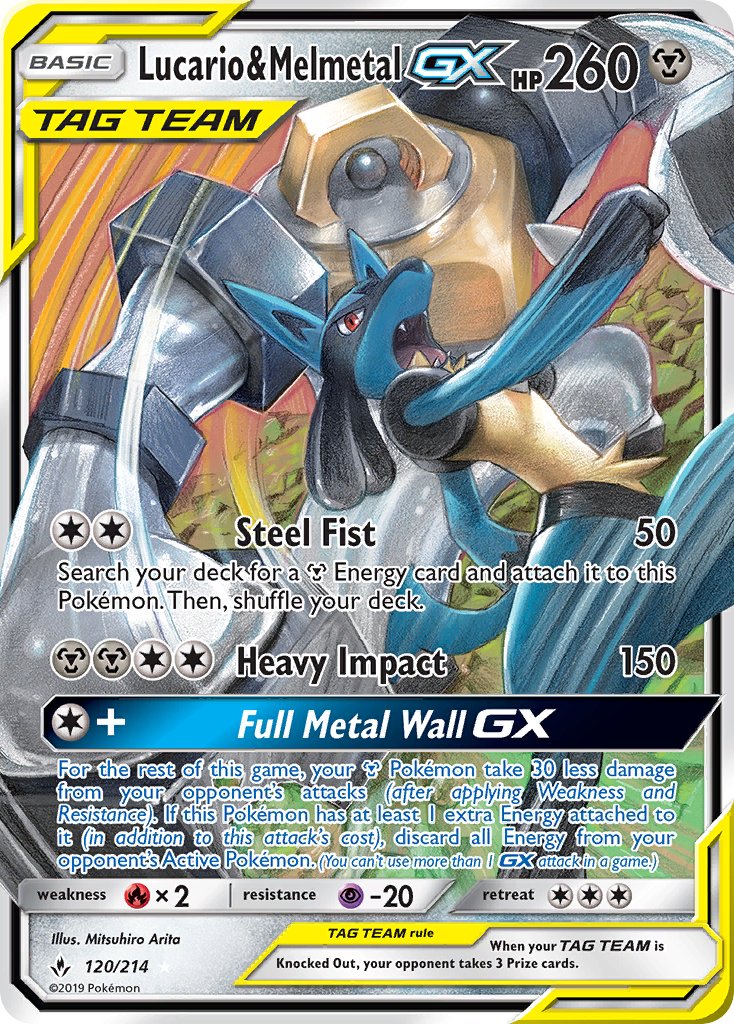 #120 Lucario & Melmetal-GX