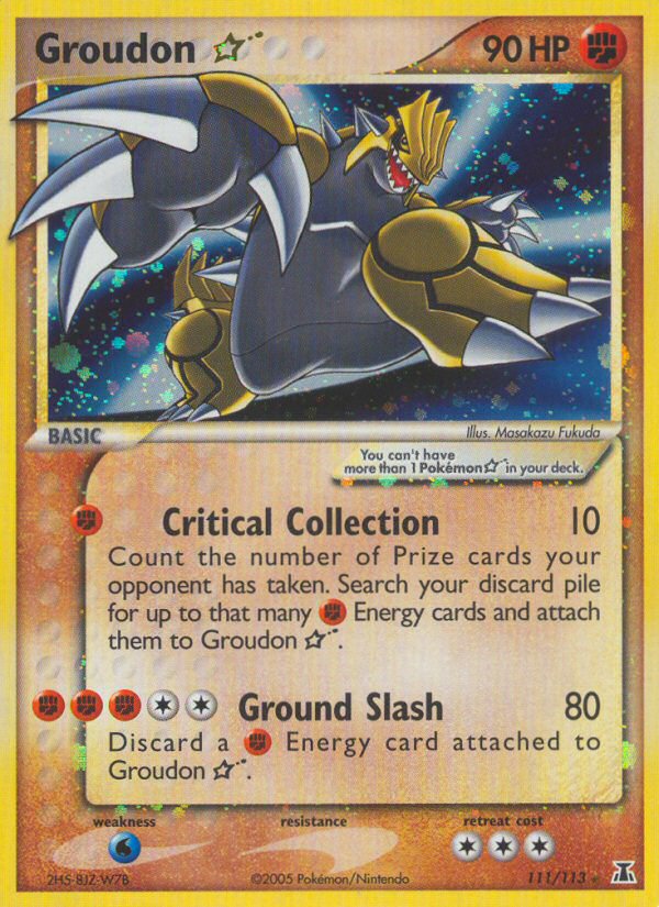 #111 Groudon Gold Star