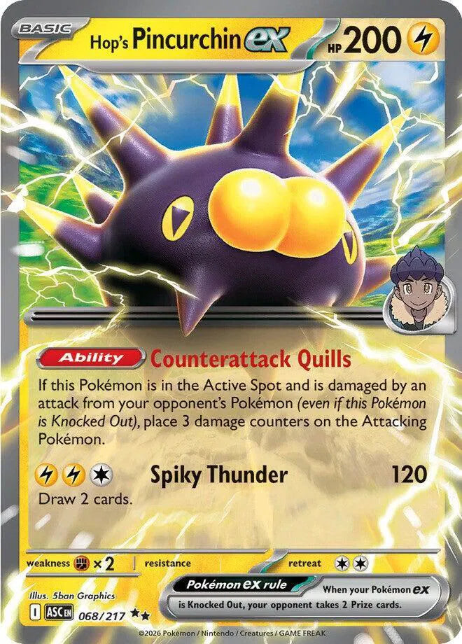 #068 Hop's Pincurchin EX