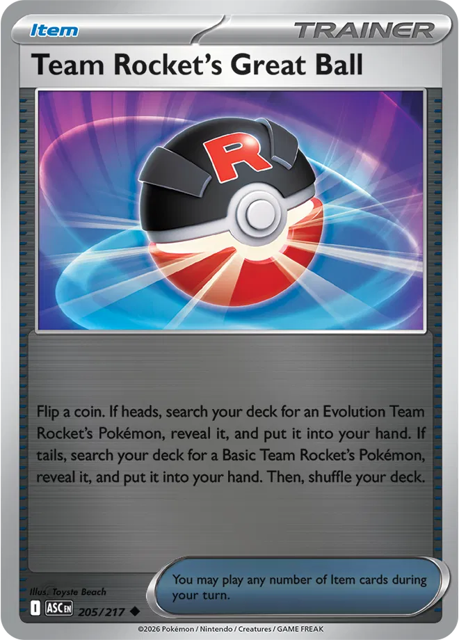 #205 Team Rocket's Great Ball