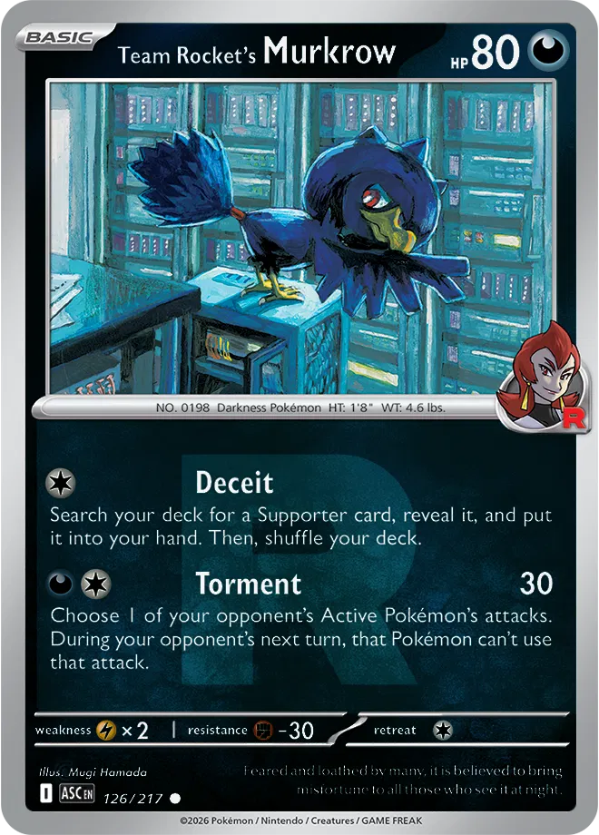 #126 Team Rocket's Murkrow