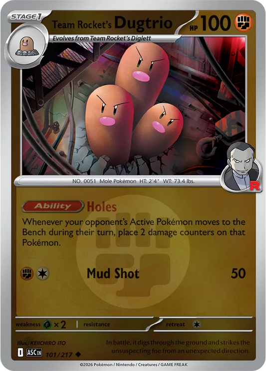 #101 Team Rocket's Dugtrio