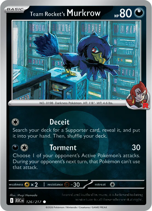 #126 Team Rocket's Murkrow
