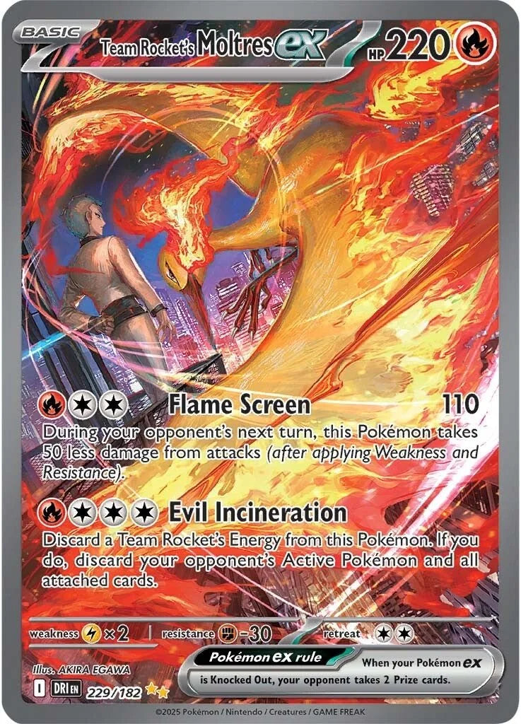 #229 Team Rocket's Moltres EX