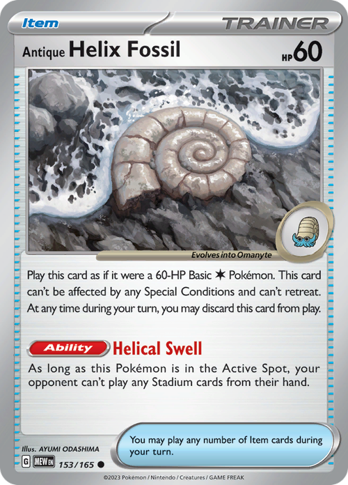 #153 Antique Helix Fossil