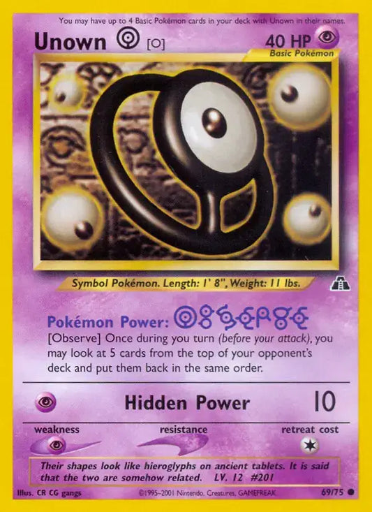#069 Unown [O]