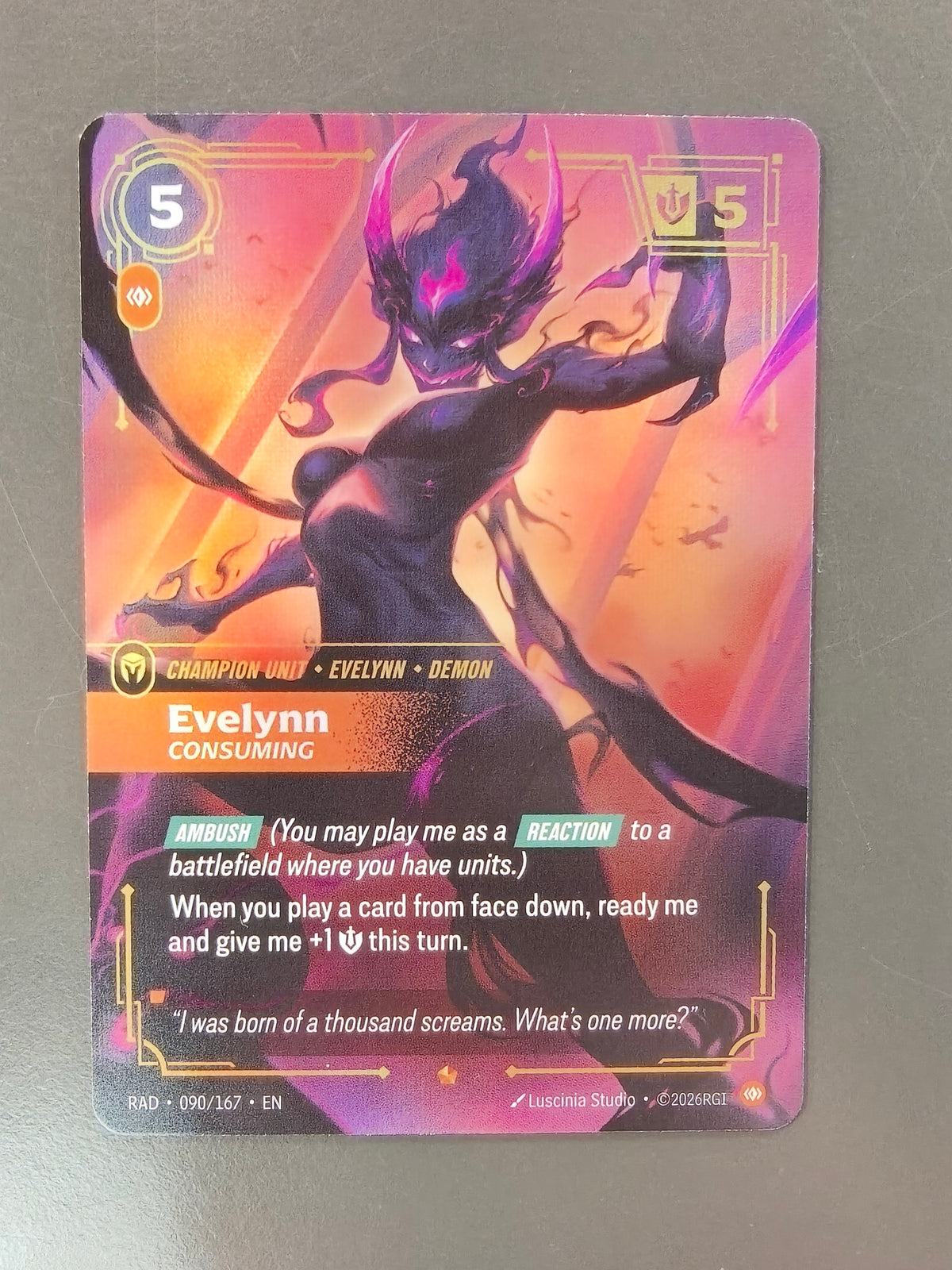 Evelynn , Consuming #090/167 RAD