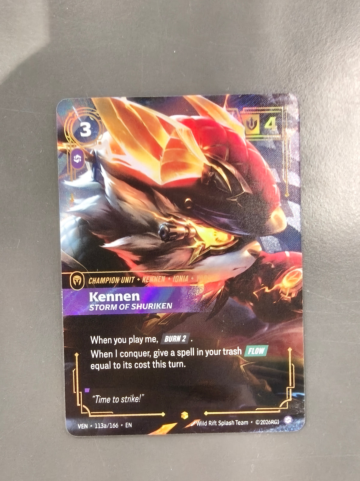 Kennen , Storm Of Shuriken #113a/166 VEN