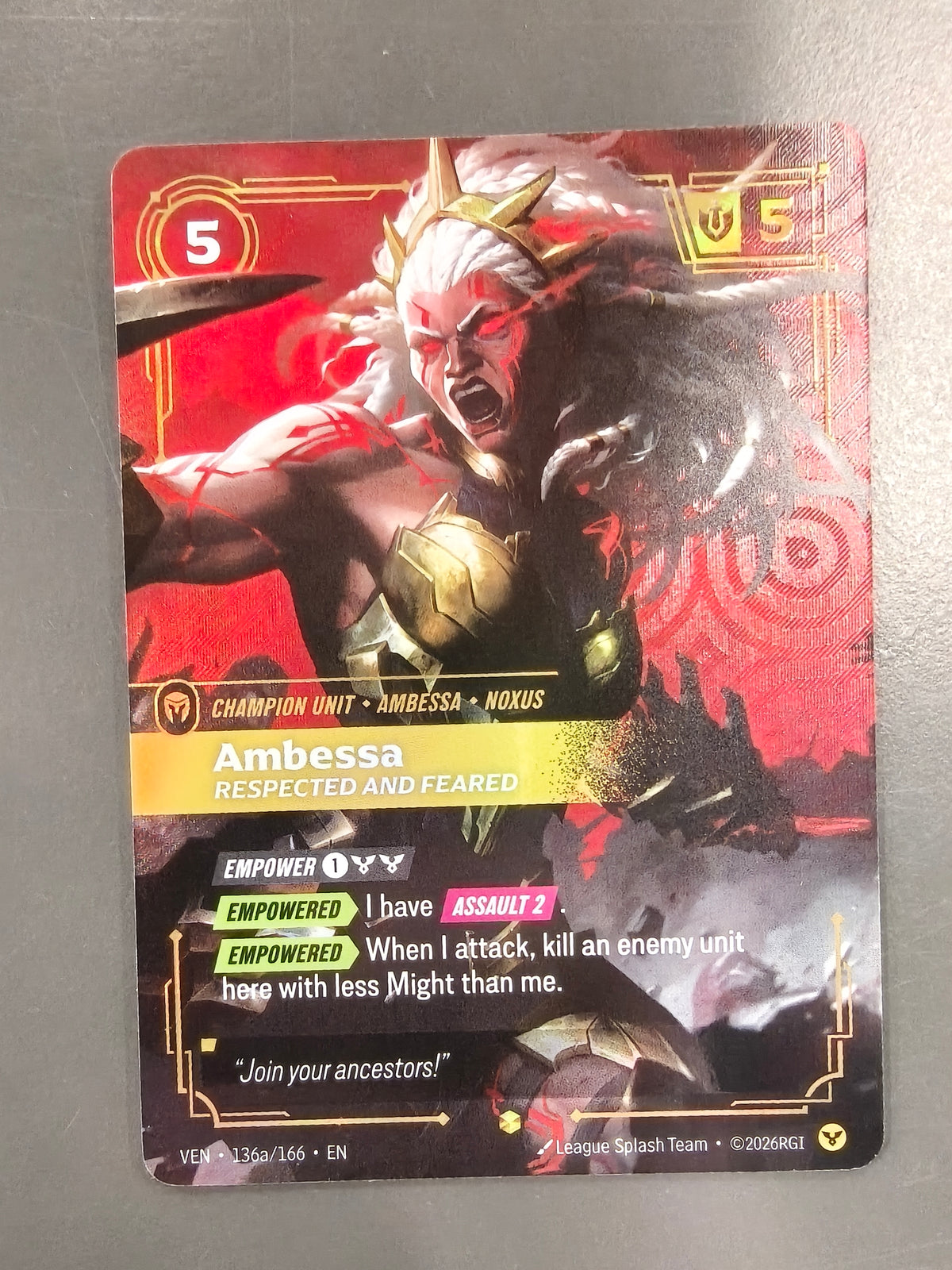 Ambessa , Respected And Feared #136a/166 VEN