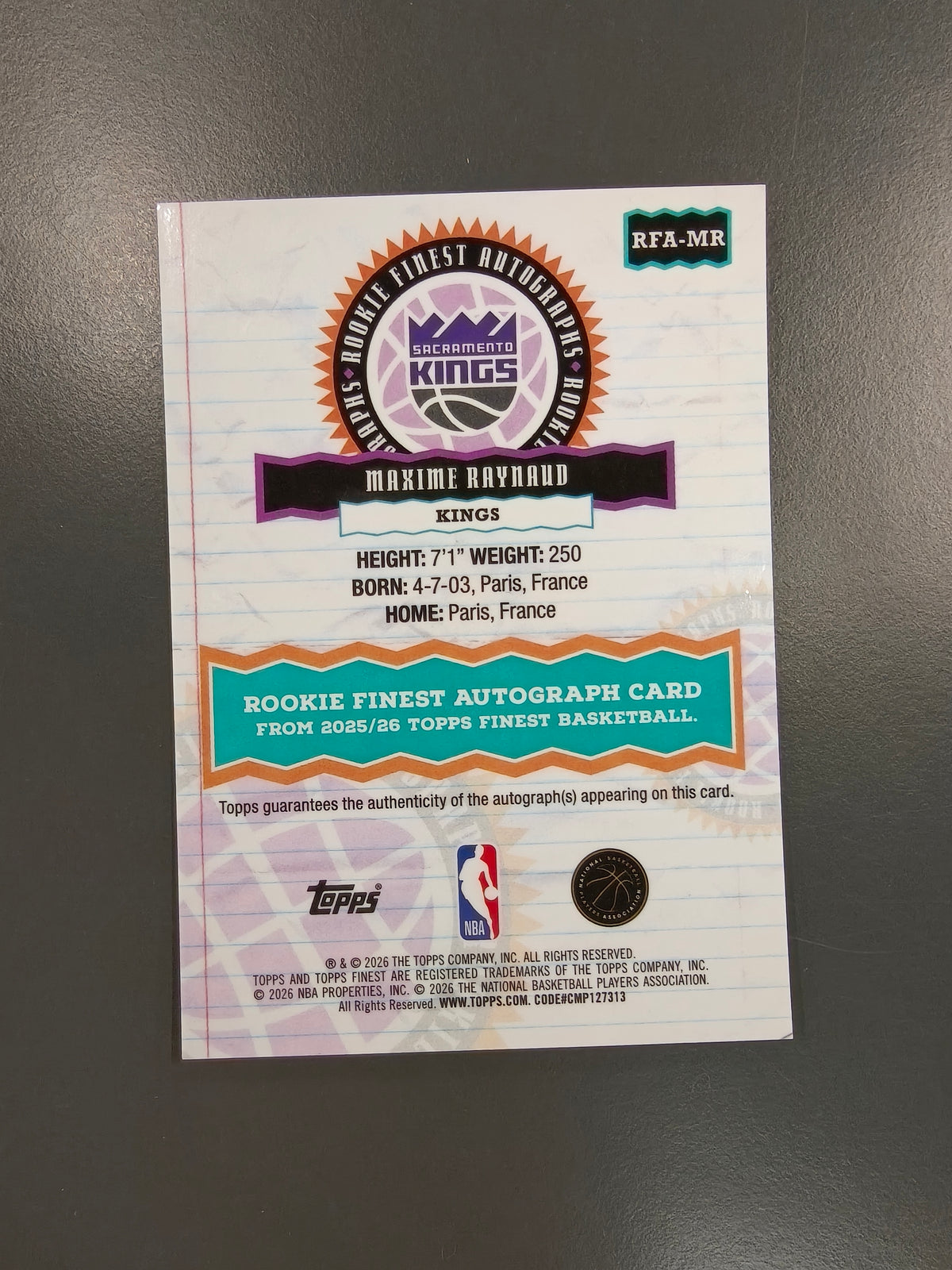 Maxime Raynaud NBA RFA-MR