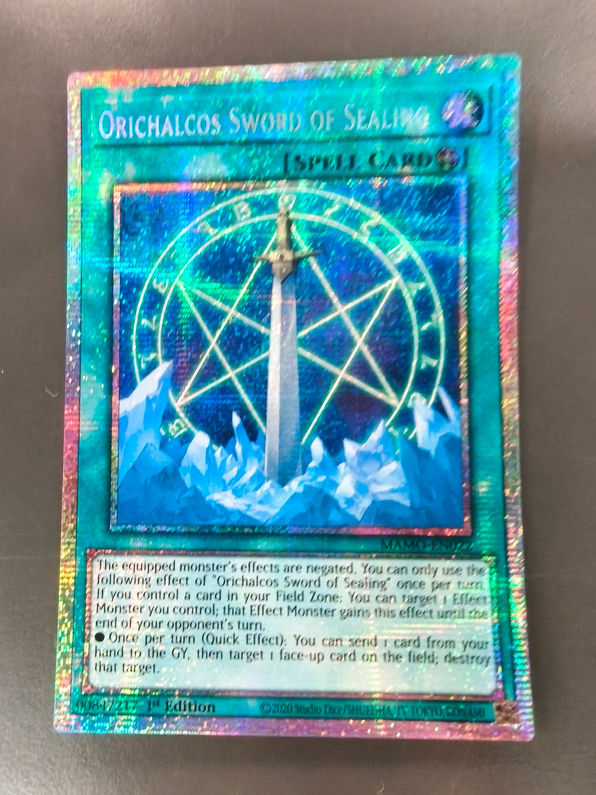 Orichalcos Sword Of Sealing MAMO-EN022