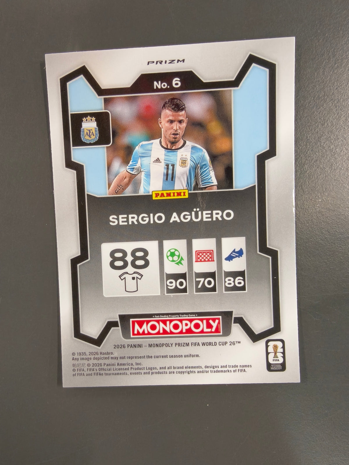 Sergio Agüero Soccer No.6