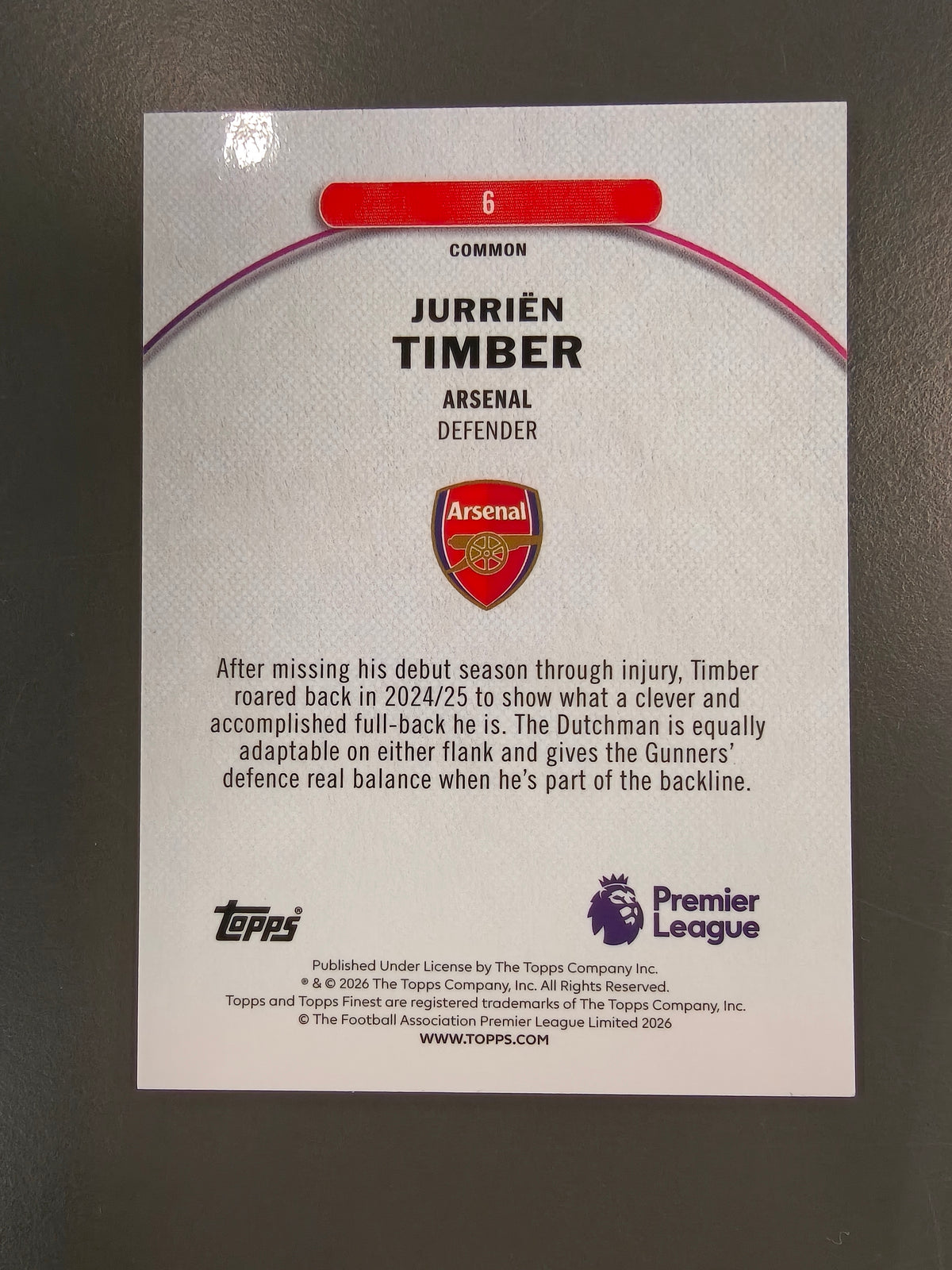 Jurriën Timber Soccer #054/200