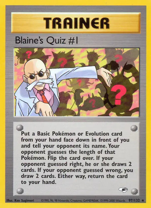 #097 Blaine's Quiz #1